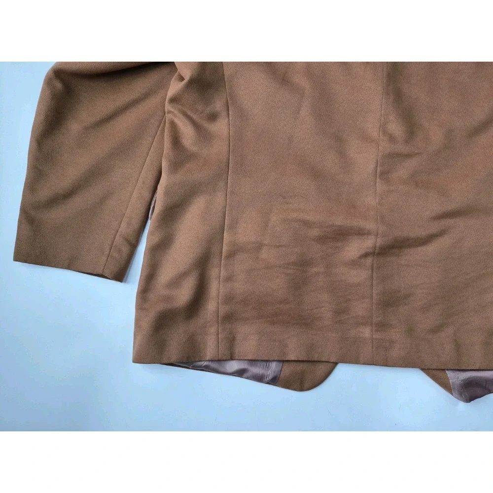 Norm Thompson Mens Micro Suede Sports Coat 47R Brown USA 3 Button Blazer